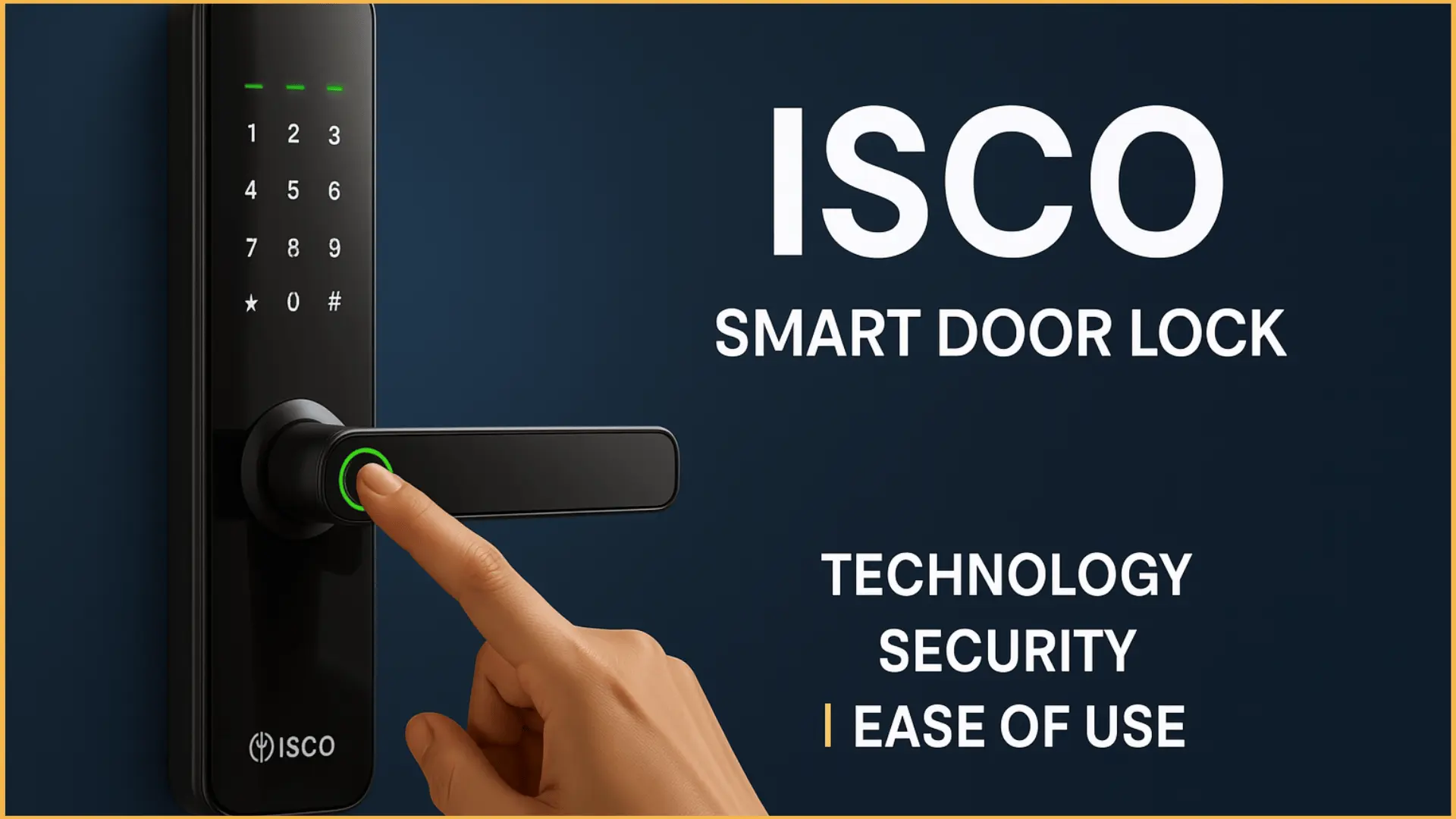 Kunci Pintu Digital Isco Smart Lock - Canggih & Aman (WEB)