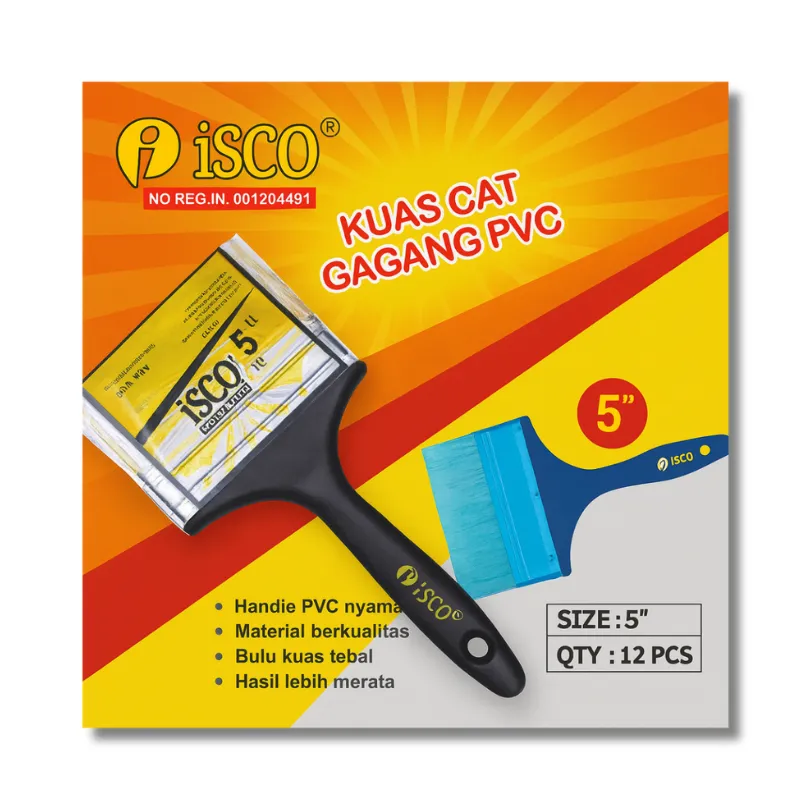 Harga Per Lusin Kuas GG PVC ISCO 5"